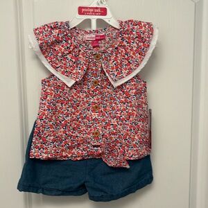 Penelope Mack girls cotton blend set new with tag